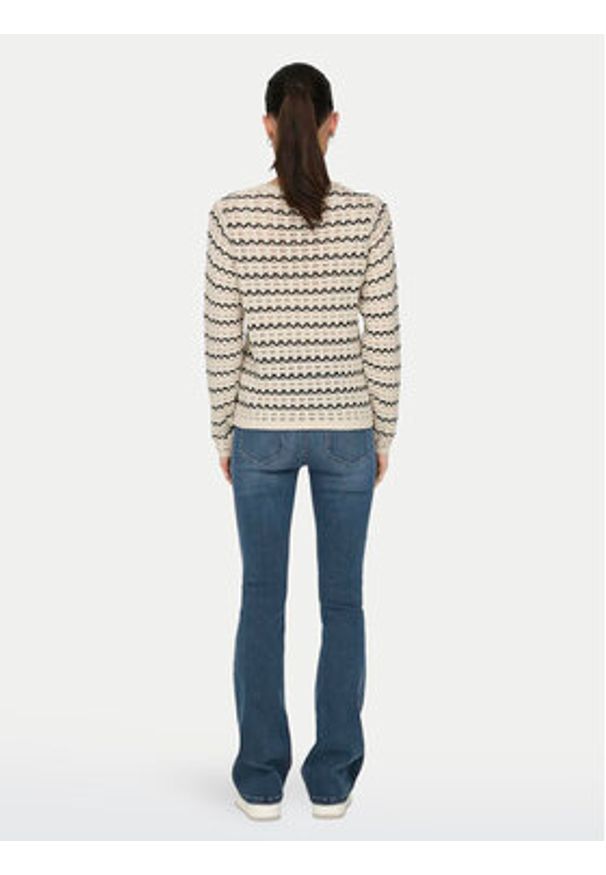 only - ONLY Sweter Asa 15324522 Beżowy Regular Fit. Kolor: beżowy. Materiał: bawełna, syntetyk