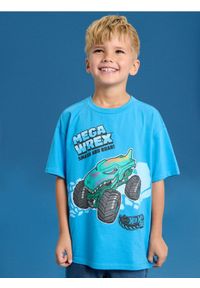 Sinsay - Koszulka Hot Wheels - mid blue