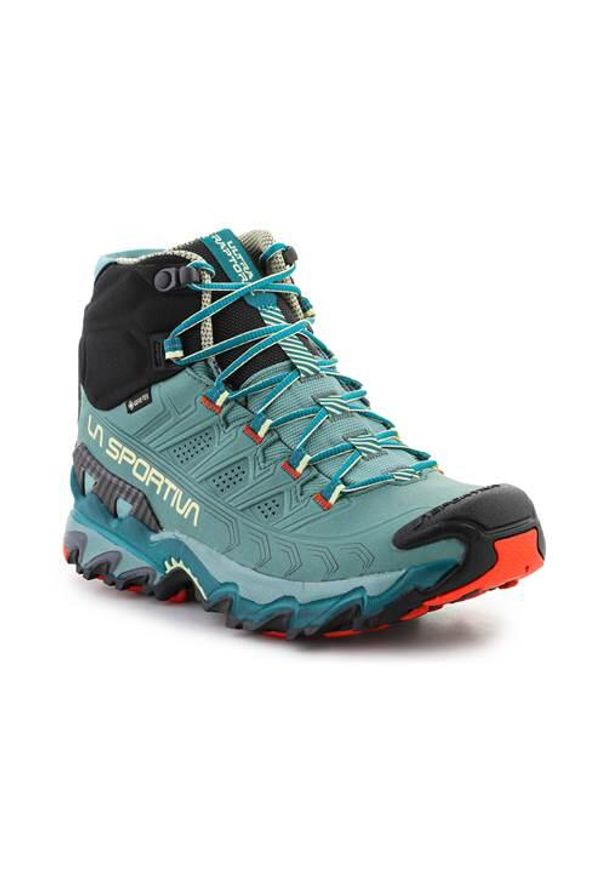 LA SPORTIVA - Buty trekkingowe damskie La Sportiva Ultra Raptor Ii Mid. Kolor: zielony. Materiał: skóra. Szerokość cholewki: normalna. Styl: sportowy