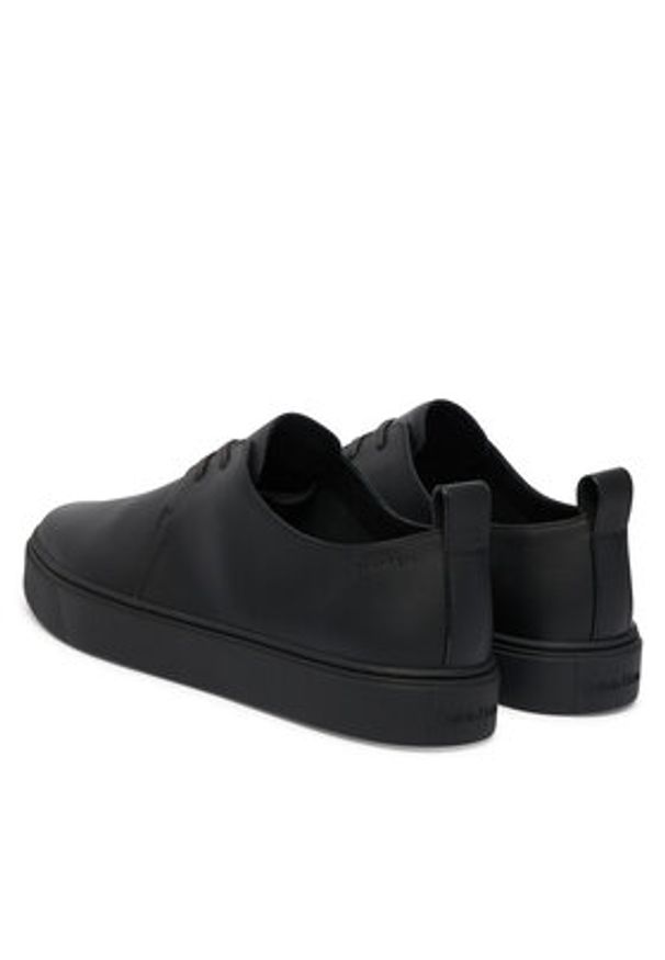 Calvin Klein Sneakersy Hybrid Clean Cup Derby Lth HM0HM02011 Czarny. Kolor: czarny. Materiał: skóra