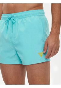 Guess Szorty kąpielowe F6GT25 WG282 SHORT Niebieski jasny Regular Fit. Kolor: niebieski. Materiał: syntetyk #3