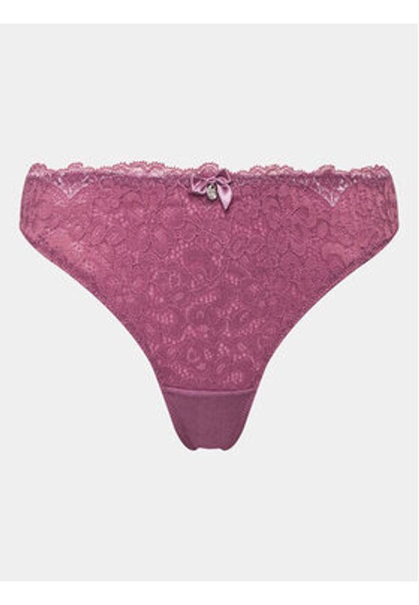 Hunkemöller Stringi Marine 202704 Fioletowy. Kolor: fioletowy. Materiał: syntetyk