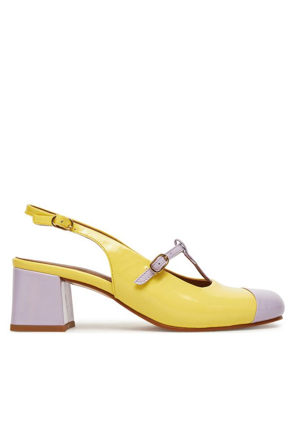 Czółenka Fly London. Kolor: żółty