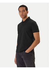 Calvin Klein Jeans Polo Classic Monogram LV04RD255G Czarny Regular Fit. Typ kołnierza: polo. Kolor: czarny. Materiał: bawełna #1