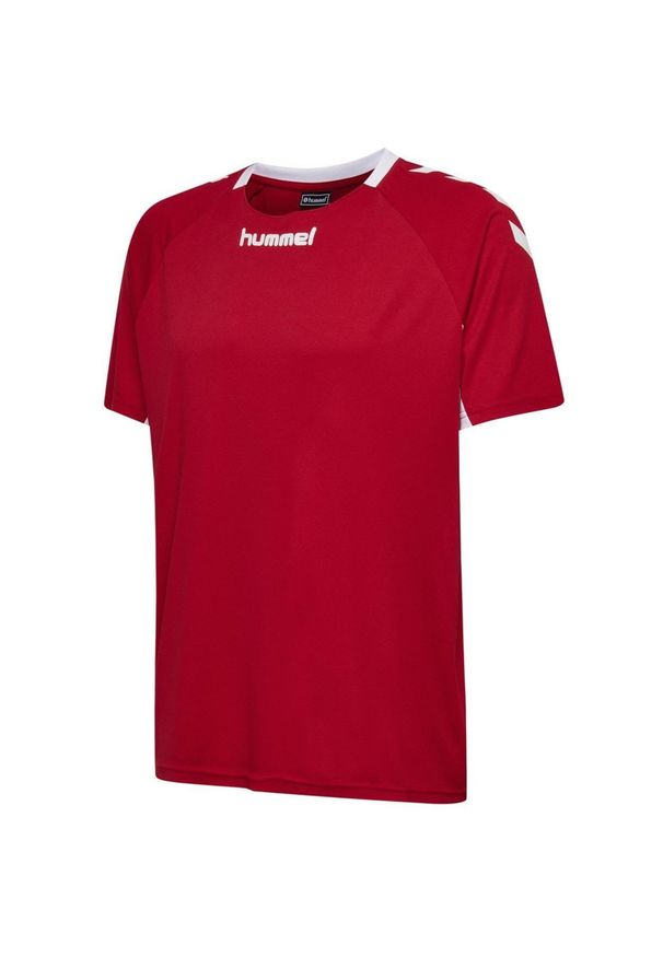 Koszulka sportowa z krótkim rękawem męska Hummel Core Team Jersey S/S. Kolor: czerwony. Materiał: jersey. Długość rękawa: krótki rękaw. Długość: krótkie