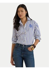 Lauren Ralph Lauren - LAUREN RALPH LAUREN Koszula 200P08746001 Niebieski Relaxed Fit. Kolor: niebieski. Materiał: bawełna #1
