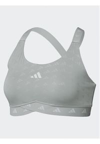 Adidas - adidas Biustonosz sportowy PowerImpact Luxe Training Medium-Support Bra IL2880 Szary. Kolor: szary. Materiał: syntetyk #2