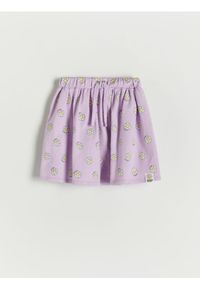 Reserved - Spódnica SmileyWorld® - lawendowy. Kolor: fioletowy. Materiał: dzianina, bawełna #1