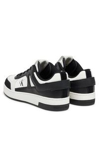 Calvin Klein Jeans Sneakersy Basket Cup Low Laceup Lth Mix YM0YM01308 Biały. Kolor: biały. Materiał: skóra #5