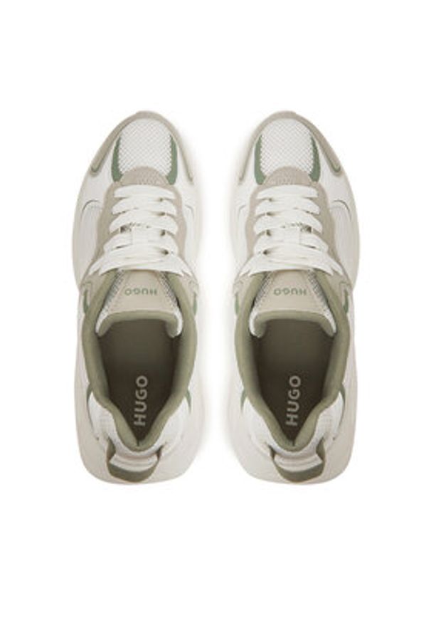 Hugo - HUGO Sneakersy Leon Runn Mepu 50541578 Biały. Kolor: biały. Materiał: materiał