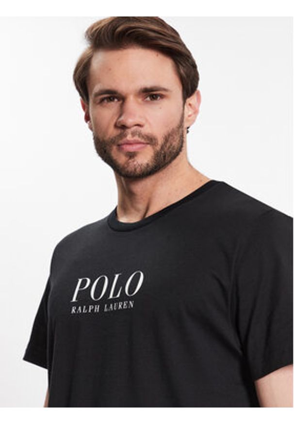 Polo Ralph Lauren T-Shirt 714899613004 Czarny Regular Fit. Typ kołnierza: polo. Kolor: czarny. Materiał: bawełna