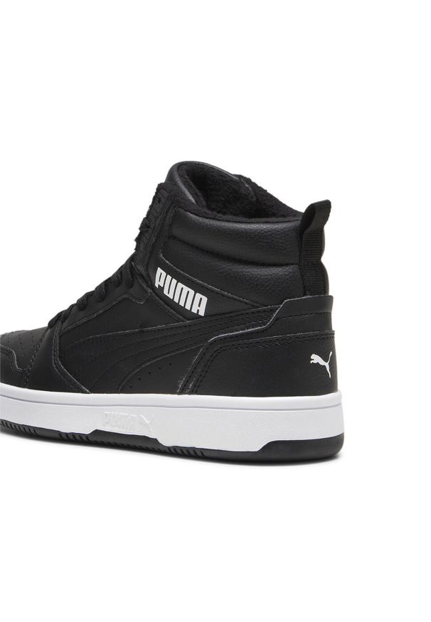 Puma - Młodzieżowe sneakersy PUMA Rebound V6 WTR PUMA Black White. Kolor: czarny, biały, wielokolorowy. Materiał: syntetyk, tkanina, materiał. Sport: turystyka piesza