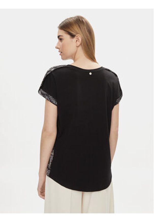 Liu Jo Bluzka MA4116 J7821 Czarny Regular Fit. Kolor: czarny. Materiał: syntetyk