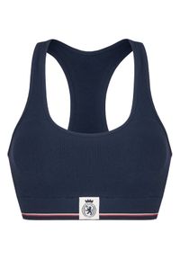 TOMMY HILFIGER - Tommy Hilfiger Biustonosz top UW0UW06061 Granatowy. Kolor: niebieski. Materiał: bawełna