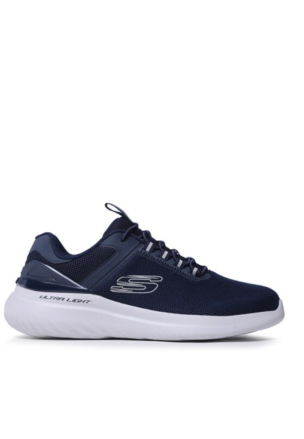 skechers - Skechers Sneakersy Anako 232673/NVY Granatowy. Kolor: niebieski. Materiał: materiał