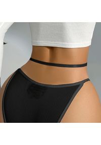 Intica - Majtki damskie z elastyczną gumką Ankie. Kolor: zielony. Materiał: materiał, skóra. Długość: długie #7