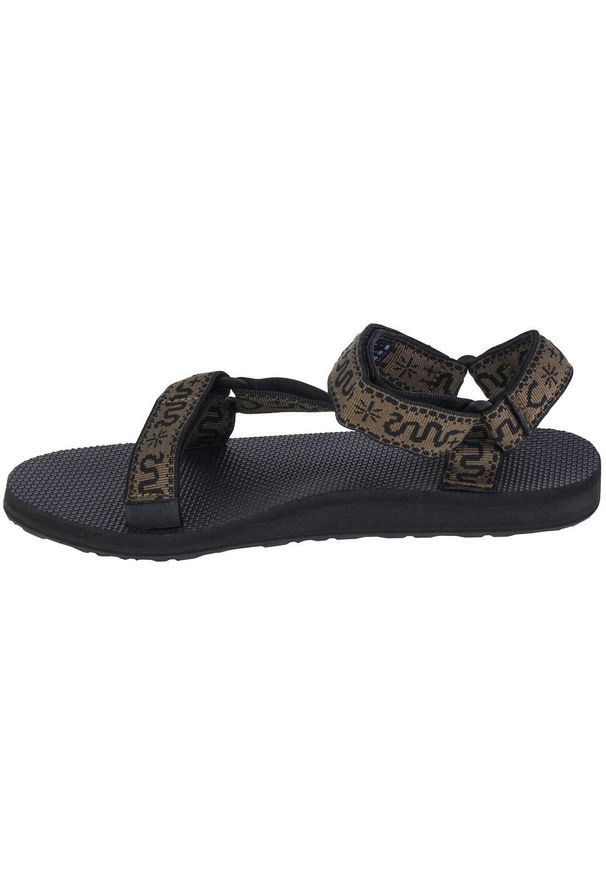 Sandały męskie, Teva M Original Universal Sandals. Kolor: wielokolorowy, zielony. Materiał: materiał, syntetyk, tkanina
