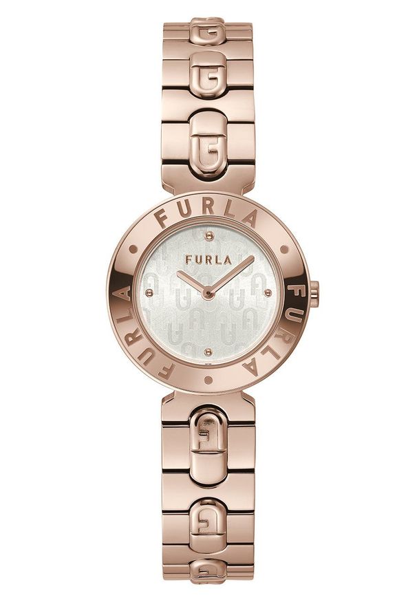 Furla Zegarek damski kolor złoty. Kolor: złoty. Materiał: materiał