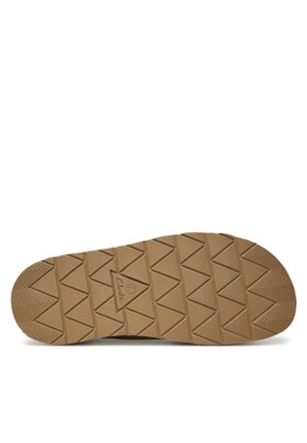 Clarks Klapki Solsbury 26180882 Brązowy. Kolor: brązowy. Materiał: skóra