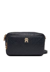 TOMMY HILFIGER - Tommy Hilfiger Torebka Th Icon Camera Bag Mono AW0AW18121 Granatowy. Kolor: niebieski. Materiał: skórzane #1