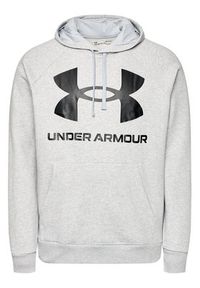 Under Armour Bluza Ua Rival 1357093 Szary Regular Fit. Kolor: szary. Materiał: bawełna #5