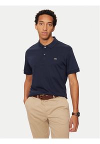Lacoste Polo DH2050 Granatowy Regular Fit. Typ kołnierza: polo. Kolor: niebieski. Materiał: bawełna #1
