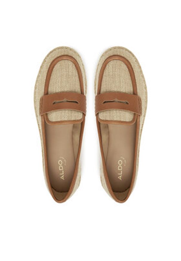 Aldo Espadryle Summercrush 13968107 Brązowy. Kolor: brązowy. Materiał: materiał