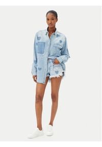 One Teaspoon Koszula jeansowa Everyday Studded 26714 Niebieski Relaxed Fit. Kolor: niebieski. Materiał: bawełna