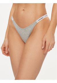 Calvin Klein Underwear Stringi 000QD5157E Szary. Kolor: szary. Materiał: bawełna #1