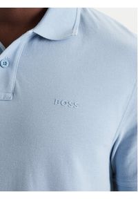 BOSS Polo Prime 50507813 Niebieski Regular Fit. Typ kołnierza: polo. Kolor: niebieski. Materiał: bawełna #5