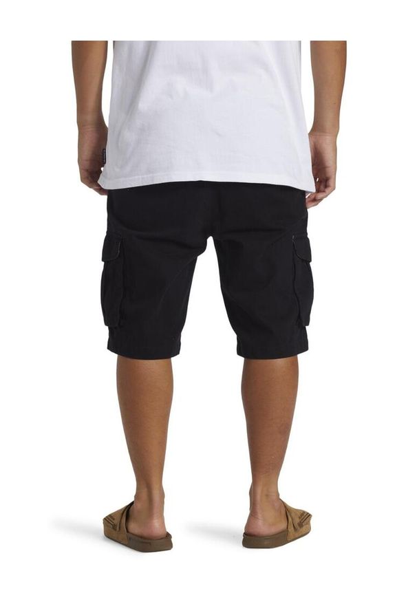 Quiksilver - Szorty spacerowe dla Mężczyzn CRUCIAL BATTLE CARGO Czarny. Kolor: brązowy, zielony, wielokolorowy. Materiał: bawełna. Długość: krótkie. Wzór: ze splotem. Sezon: lato