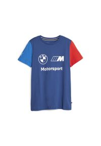 Puma - Koszulka BMW M Motorsport Essentials Logo PUMA Pro Blue M Color. Kolor: niebieski. Wzór: nadruk