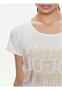 Liu Jo T-Shirt VA4154 JS360 Biały Regular Fit. Kolor: biały. Materiał: wiskoza
