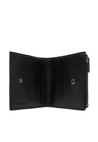 Calvin Klein Duży Portfel Męski Sculpted Impression Compact Zip LV04G1074G Czarny. Kolor: czarny. Materiał: skóra