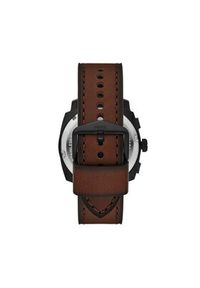 Fossil Zestaw zegarek i bransoletka Machine Chronograph FS6102SET Brązowy. Kolor: brązowy #3