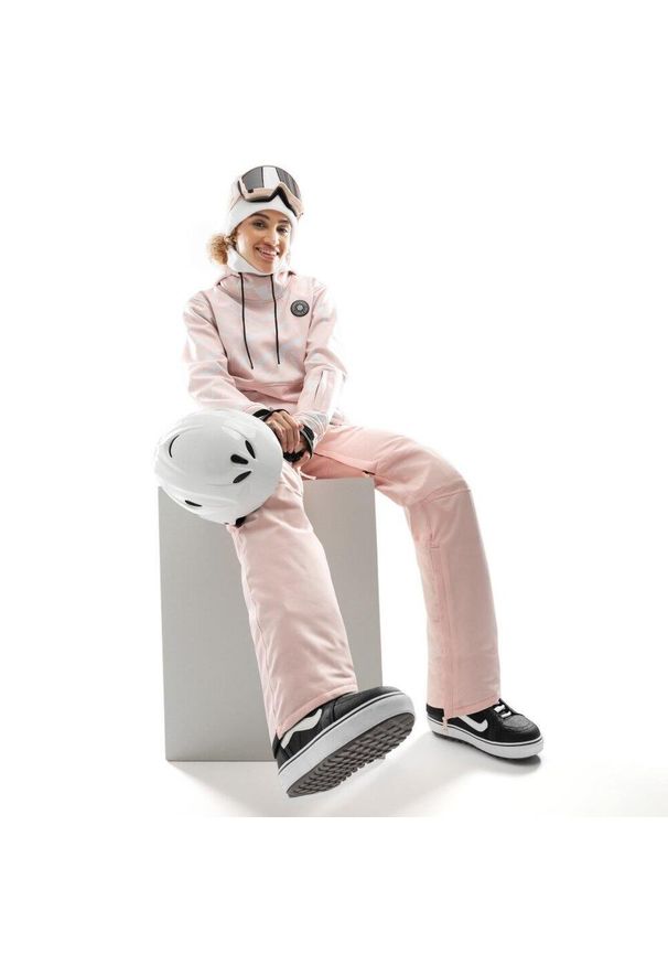 SIROKO - Kurtka snowboardowa damska W1-W Lapland. Kolor: różowy. Materiał: softshell, materiał. Sport: snowboard