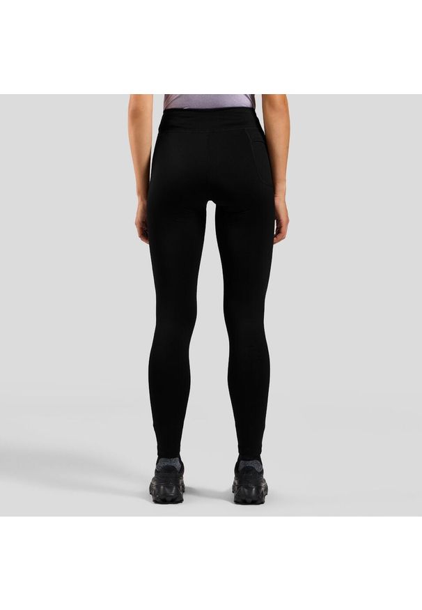 Legginsy do biegania damskie Odlo ESSENTIAL. Kolor: czarny. Sport: turystyka piesza