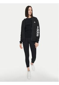 Adidas - adidas Bluza Essentials Linear IC6863 Czarny Regular Fit. Kolor: czarny. Materiał: bawełna #3