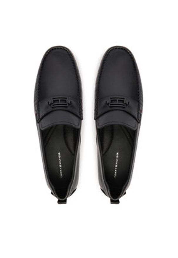 TOMMY HILFIGER - Tommy Hilfiger Mokasyny Hardware Lth Driver FM0FM05855 Czarny. Kolor: czarny. Materiał: skóra