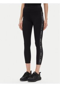 DKNY Sport Legginsy DP3P1883 Czarny Slim Fit. Kolor: czarny. Materiał: syntetyk. Styl: sportowy