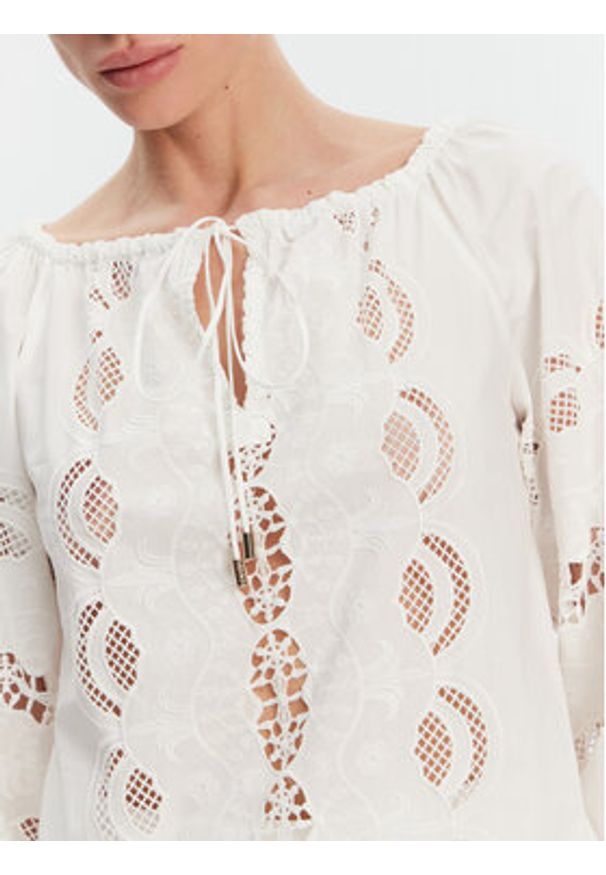 Liu Jo Bluzka WA5257 T4853 Biały Relaxed Fit. Kolor: biały. Materiał: bawełna