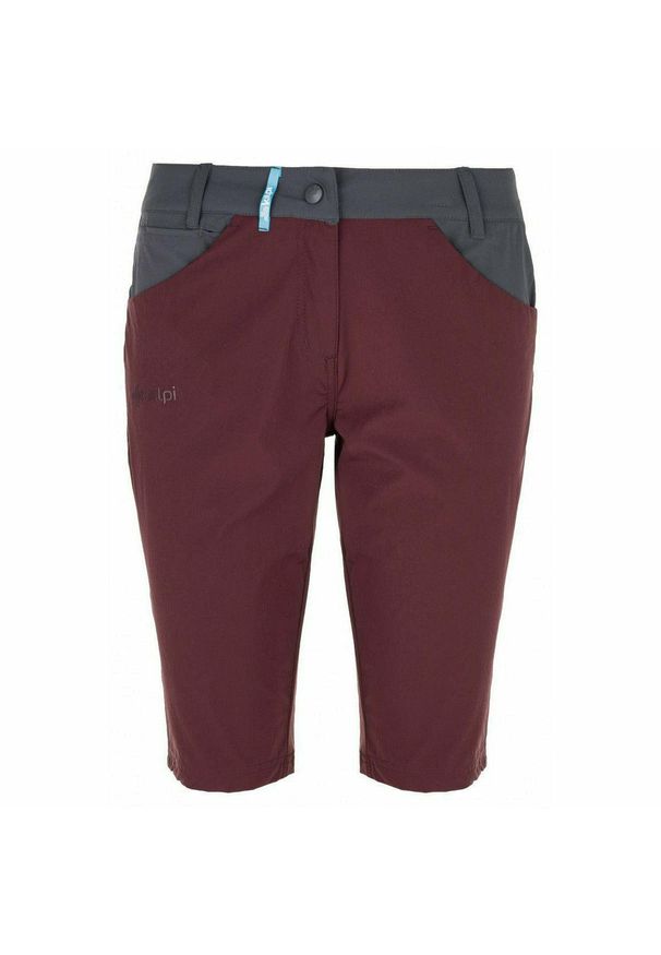 Szorty damskie Kilpi Sylane. Kolor: wielokolorowy, fioletowy, czerwony. Materiał: nylon. Sezon: wiosna, lato. Sport: turystyka piesza