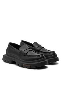 Hugo Loafersy Fabyan 50523315 Czarny. Kolor: czarny. Materiał: skóra #5