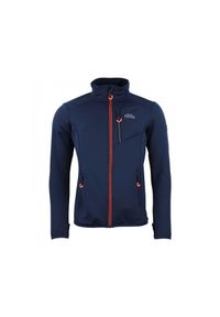 PEAK MOUNTAIN - Kurtka polarshell Peak Mountain. Kolor: wielokolorowy, niebieski, szary. Sport: turystyka piesza #1