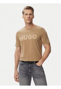 Hugo - HUGO T-Shirt Dulivio 50467556 Czarny Regular Fit. Kolor: czarny. Materiał: bawełna #1