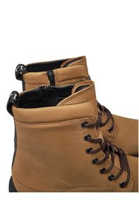 TOMMY HILFIGER - Tommy Hilfiger Trapery Casual Hilfiger Chunk Z Nbk Boot FM0FM05149 Brązowy. Okazja: na co dzień. Kolor: brązowy. Materiał: nubuk, skóra. Styl: casual #5