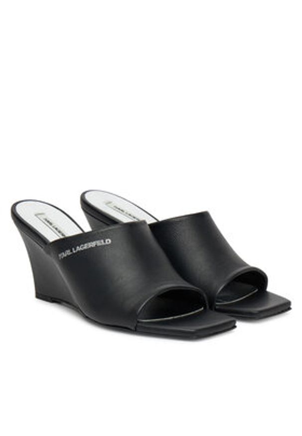 Karl Lagerfeld - KARL LAGERFELD Klapki Rialto KL34400 Czarny. Kolor: czarny. Materiał: skóra