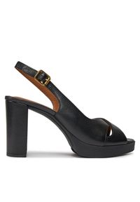 Geox Sandały D Walk Pleasure 85S D45B6C 00043 C9999 Czarny. Kolor: czarny. Materiał: skóra