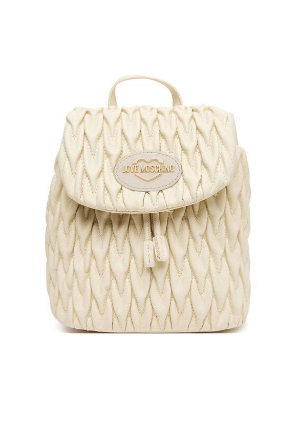 Love Moschino - LOVE MOSCHINO Plecak JC4015PP1NLH0110 Beżowy. Kolor: beżowy. Materiał: skóra