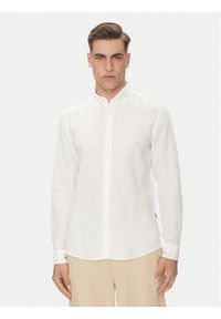BOSS Koszula H-Roan-Bd-E-C1 50520283 Biały Slim Fit. Kolor: biały. Materiał: len